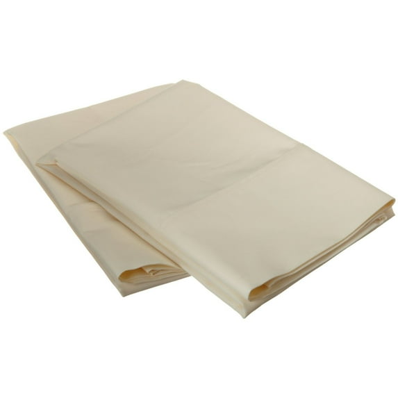 Home City Impressions 600 Thread Count Cotton Rich Hem Stitch Pillowcase Set - King - Ivory