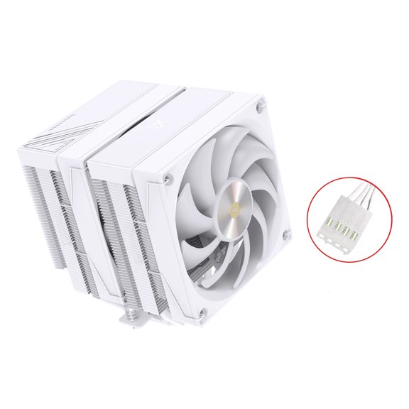 Superiorsly Air Thermal Solution For Desktop CPUs 6 Heat Transfer Pipes Temperature Display Computer Heatsink