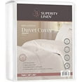 thumbnail image 1 of Superity Linen Breathable Cotton Duvet Cover White,Twin 200 Thread Count, 1 of 8