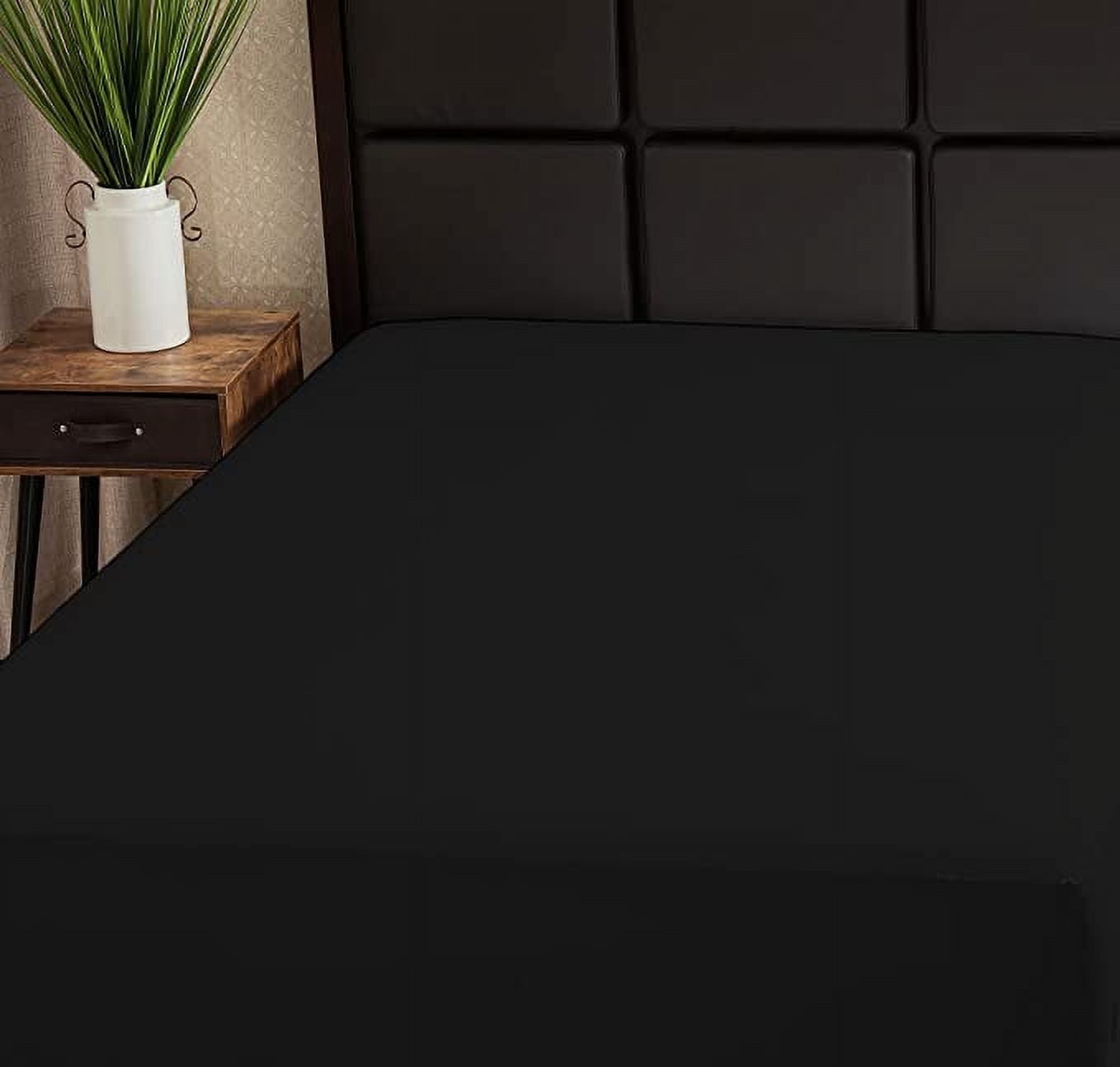 Superity Linen Fitted Sheet - 100% Cotton Twin Size Mattress Cover - Soft, Smooth, and Comfortable - 200 Thread Count - Bed Sheet Stretches to 12 inches for Snug Fit.