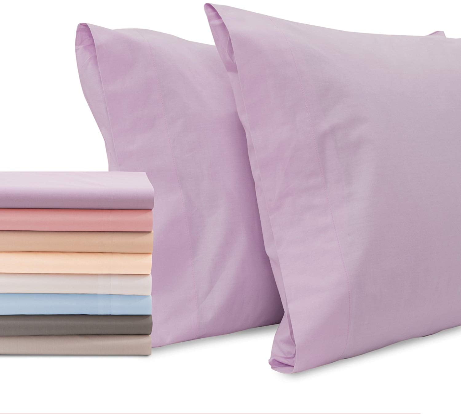 Superity Linen Lavender Pillow Cases 100 Cotton Breathable Fabric