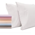 thumbnail image 1 of Superity Linen Pillow Cases King Size - Open Enclosure - 2 Pack - 100% Soft and Comfortable Premium Cotton - White, 1 of 7