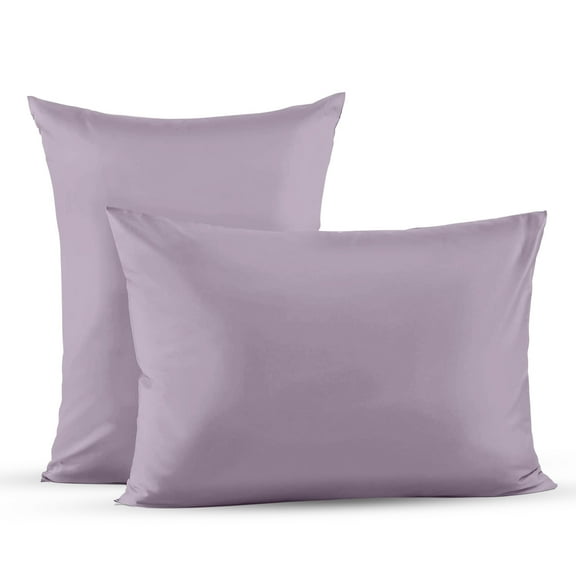 Superity Linen Pillow Cases Queen Size - Envelope Enclosure - 2 Pack - 100% Soft and Comfortable Premium Cotton - Lavender