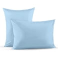 thumbnail image 1 of Superity Linen Pillow Cases Queen Size - Open Enclosure - 2 Pack - 100% Soft and Comfortable Premium Cotton - Blue, 1 of 9
