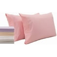 thumbnail image 1 of Superity Linen Pillow Cases Queen Size - Open Enclosure - 2 Pack - 100% Soft and Comfortable Premium Cotton - Pink, 1 of 7