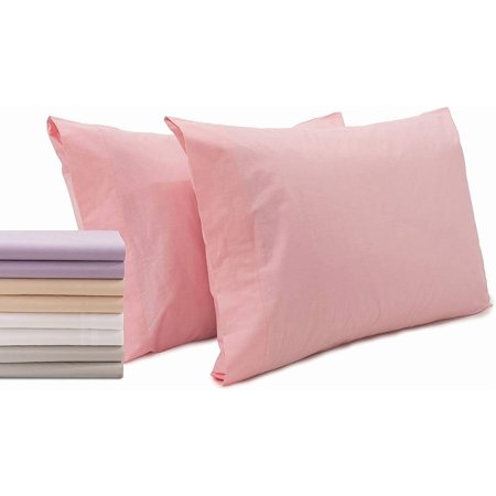 Superity Linen Pillow Cases Queen Size - Open Enclosure - 2 Pack - 100% Soft and Comfortable Premium Cotton - Pink