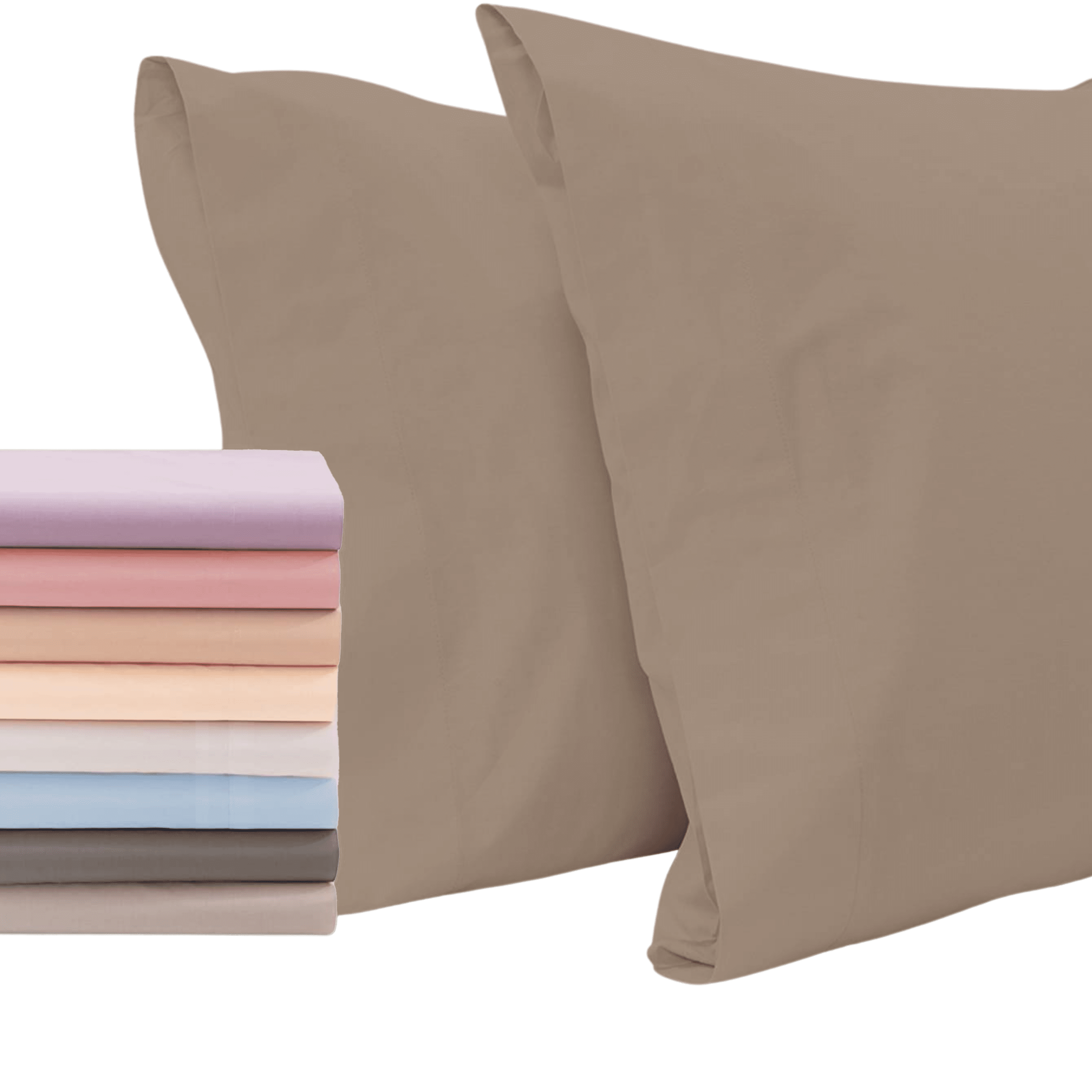 Superity Linen Pillow Cases Standard Size Open Enclosure 2 Pack