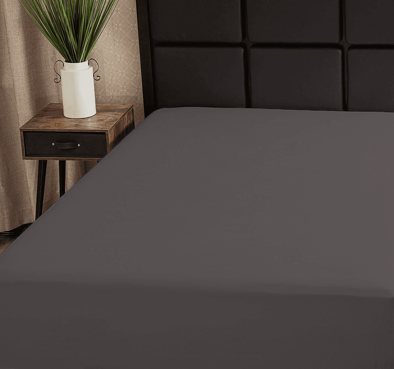 Superity Linen Short Queen Fitted Sheet Soft and Comfortable Bed