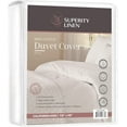 thumbnail image 1 of Superity Linen White Cotton Linen Duvet Cover, California King, 1 of 8