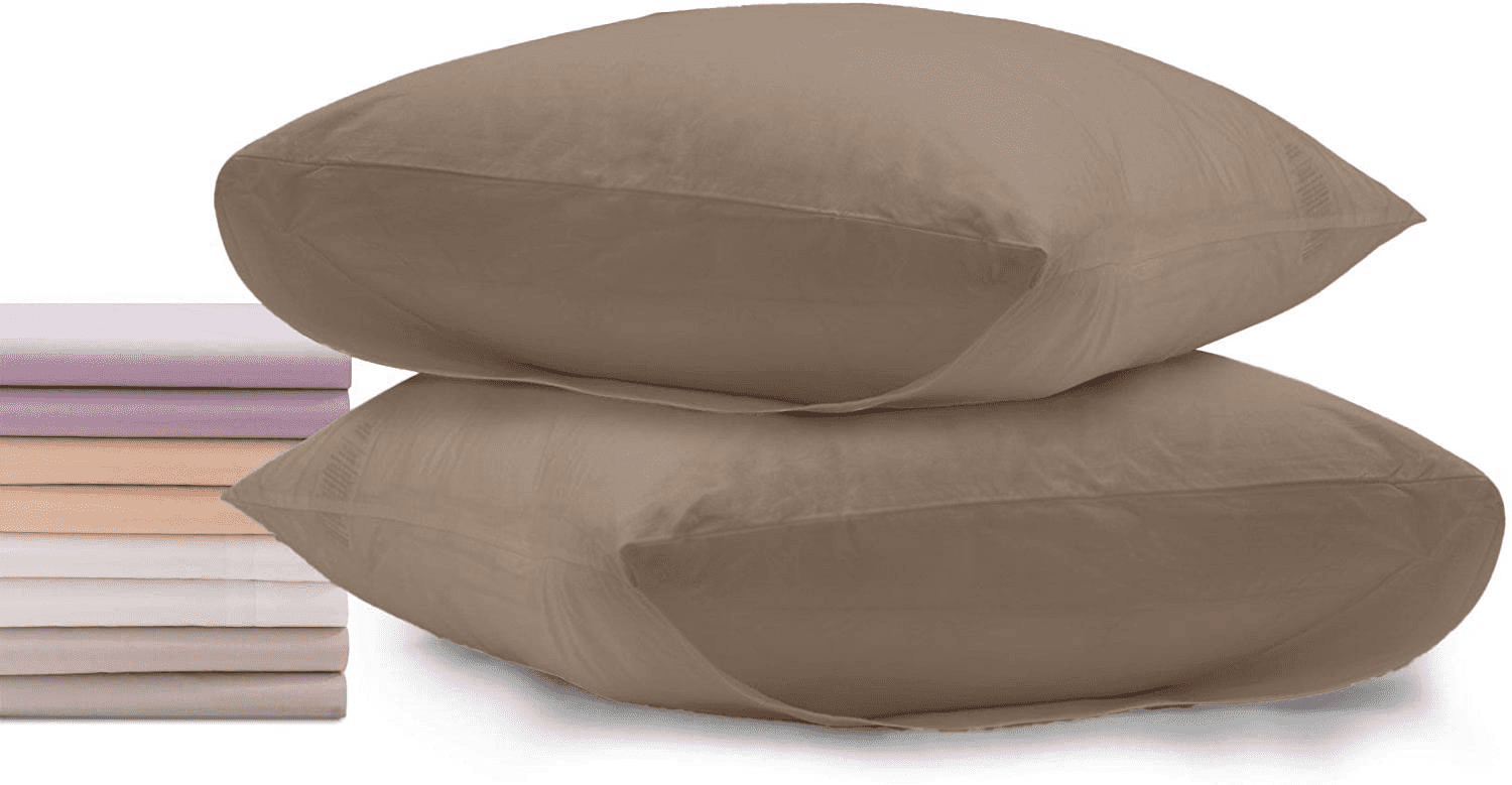 Superity Taupe Pillow Cases 100 Cotton Pillow Case with Envelope