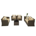 thumbnail image 1 of Superjoe 10 Pcs Patio Wicker Furniture Set Aluminum Frame Outdoor Sectional Conversation Sofa with Storage Box and Coffee Table,Brown, 1 of 8