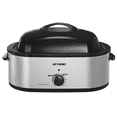 Superjoe 18 Quart Roaster Oven, 24lb Electric Turkey Roaster with Self