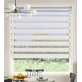 thumbnail image 1 of Superjoe 60"W X 72"H Dual Layer Zebra Roller Shades Cordless Blinds for Windows, Sheer or Privacy, White, 1 of 7