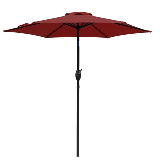 Superjoe 7.5’ Red Round Patio Umbrella, UV Protective