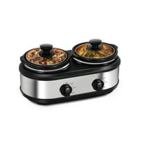 CozyHom 2.5QT Dual Pot Slow Cooker Electric Food Warmer With