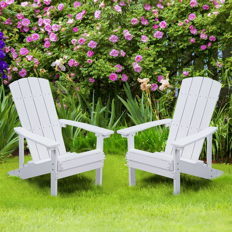 Plastic white adirondack chairs hot sale