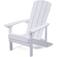 thumbnail image 1 of Superjoe High Impact Polystyrene Adirondack Chair Weather Resistant for Patio Deck Garden, Backyard, White, 1 of 6