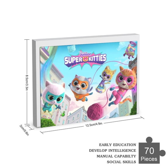 Superkitties Jigsaw Puzzle 35-200 Piece Gift for Birthday Holiday Home Decor