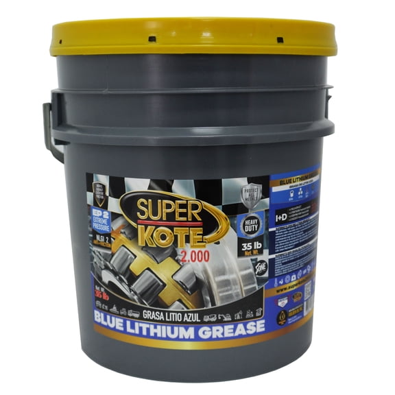 Superkote 2000 Lithium Grease NLGI 2, Blue, Extreme Pressure, 35 lb Pail