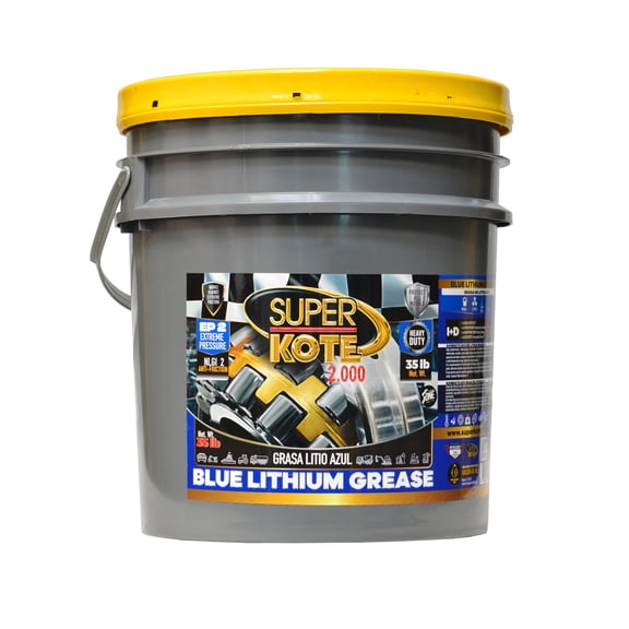 Superkote 2000 Lithium Grease NLGI 2, Blue, Extreme Pressure, 35 lb Pail