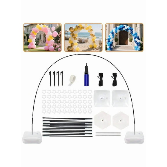 Superlele Balloon Arch Kit, 9FT Height & 10FT Width Adjustable Balloon Arch Stand Frame Garden Arbors: Plant Support Stand For Wedding Baby Shower Birthday Garden Arbors Photo Backdrop