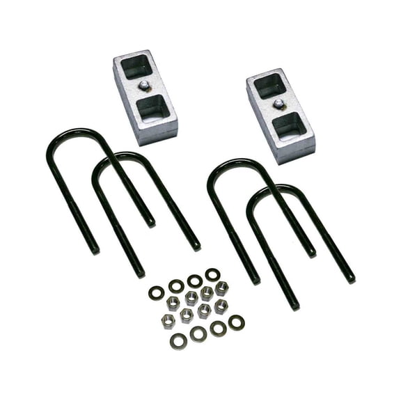 Superlift | 1525 | 2" Block Kit with Rear Lift Blocks, U-Bolts, & Hardware | Fits 1983-1997 Ford F-350 4WD (Will Not Fit Dually)