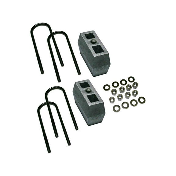 Superlift | 1549 | 4" Block Kit with Rear Lift Blocks, U-Bolts, & Hardware | Fits 1983-1997 Ford F-350 4WD (Will Not Fit Dually)