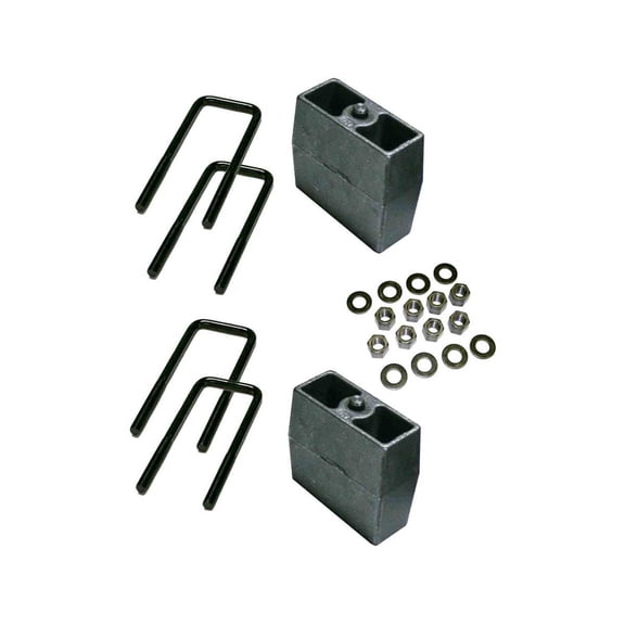 Superlift by RealTruck 5" Block Kit | Rear Lift Blocks, U-Bolts, & Hardware | 3859 | Compatible with 1999-2010 Chevrolet Silverado / GMC Sierra 1500 / 2500 4WD