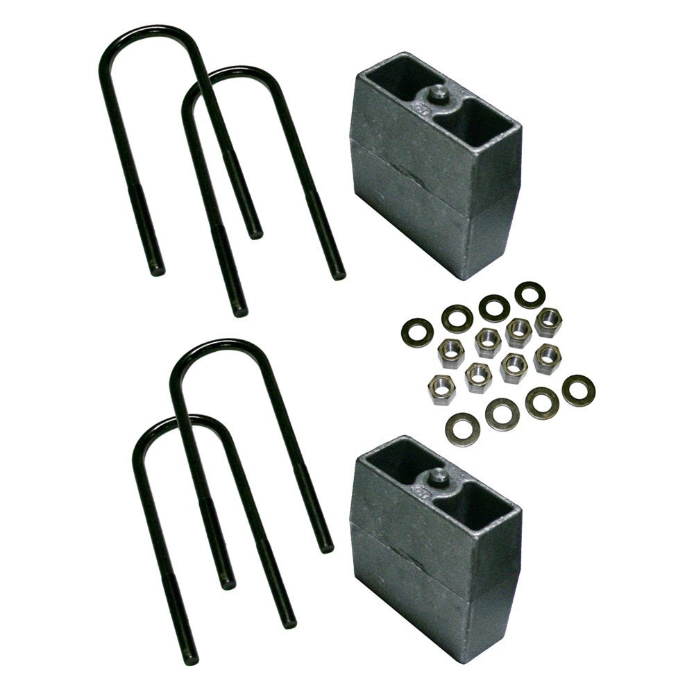 Universal Leaf Spring Lowering Block Kit, 4 Inch