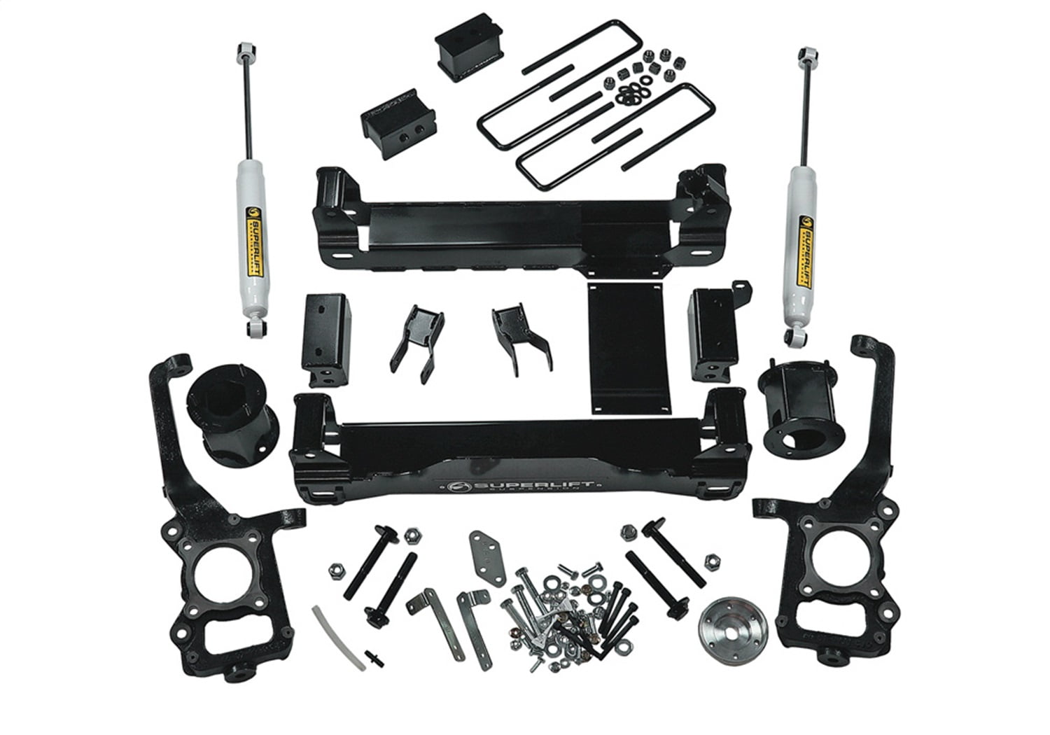 Superlift by RealTruck 6" Lift Kit | Complete Lift Kit with Rear Shadow Series Shocks | K127 | Compatible with 2015-2020 Ford F-150 4WD