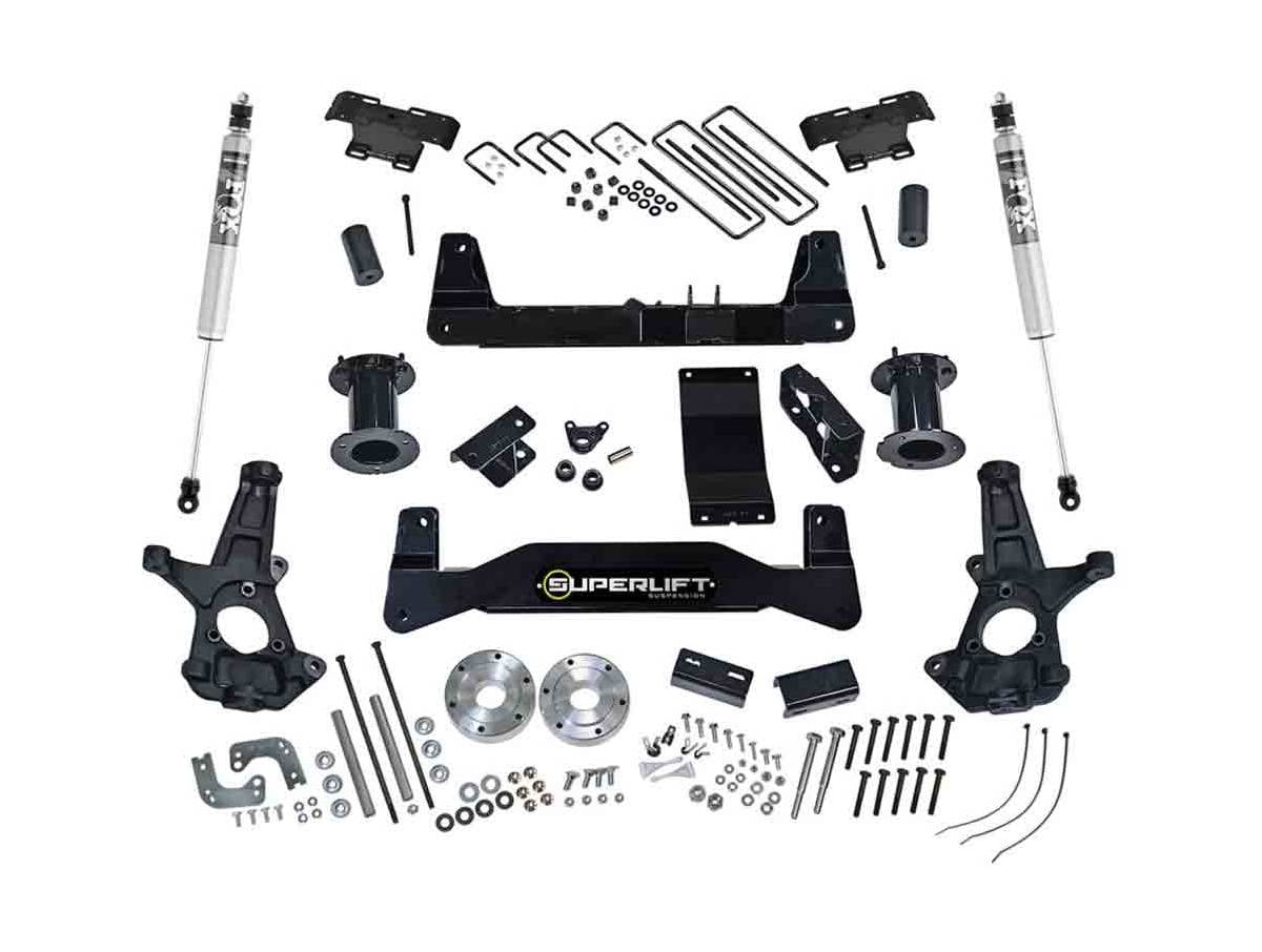 Superlift by RealTruck 6.5" Lift Kit |Complete Lift Kit with Front Strut Spacers & Rear Fox 2.0 Series Shocks|K162F|Compatible with 2007-2013 Chevrolet Silverado/GMC Sierra 1500 4WD