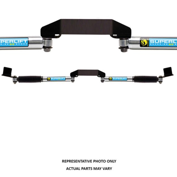 Superlift - Superide SS Dual Steering Stabilizer Complete Kit Fits select: 2005-2022 FORD F250, 2005-2022 FORD F350