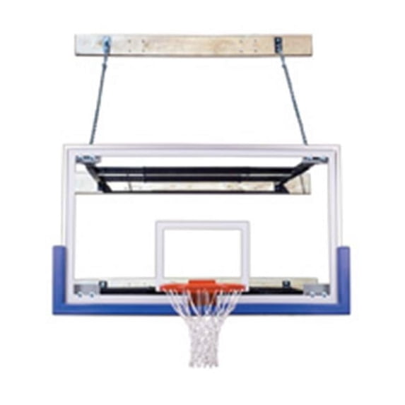 SupermMount46 Triumph Steel-Glass Wall Mounted Basketball System, Forest Green