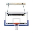 thumbnail image 1 of SupermMount46 Triumph Steel-Glass Wall Mounted Basketball System, Maroon, 1 of 1