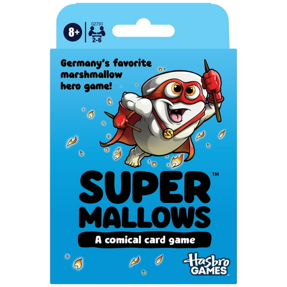 Supermallows Card Game, Marshmallow Superhero Game, Family Party Game, White Elephant Gifts, Ages 8 and Up (Walmart Exclusive)