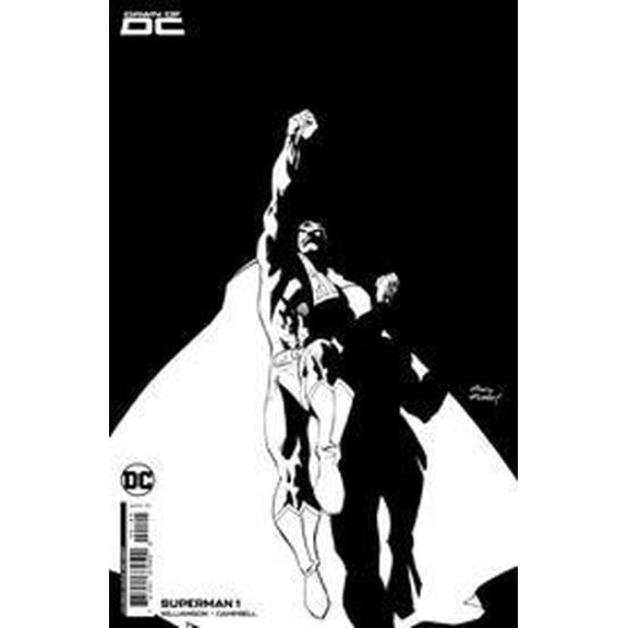 Superman #1 Cvr M Inc 1:25 Andy Kubert Black & White Card Stock Var DC Comics Comic Book