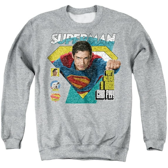 Superman 2025 Comic Flight Unisex Adult Crewneck Sweatshirt