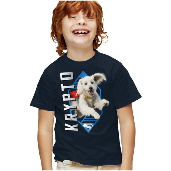 Superman 2025 Krypto Diamond Kids T Shirt for Youth Boys and Girls