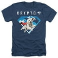 thumbnail image 1 of Superman 2025 Krypto Sky Shield Unisex Adult Heather T Shirt, 1 of 4