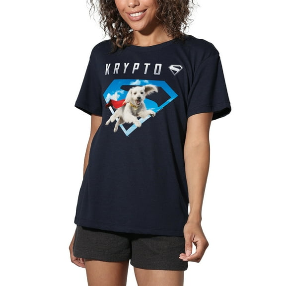 Superman 2025 Krypto Sky Shield Women's Loose T-Shirt