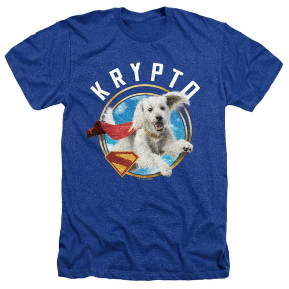 Superman 2025 Krypto Sky Unisex Adult Heather T Shirt