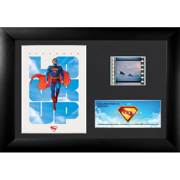 Superman 2025 (Look Up) Minicell FilmCells Framed Desktop Presentation USFC6601