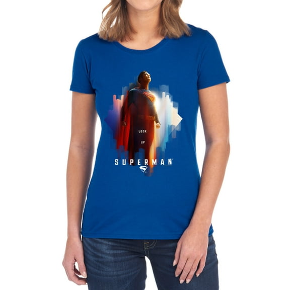 Superman 2025 Look Up Shield Women's T Shirt