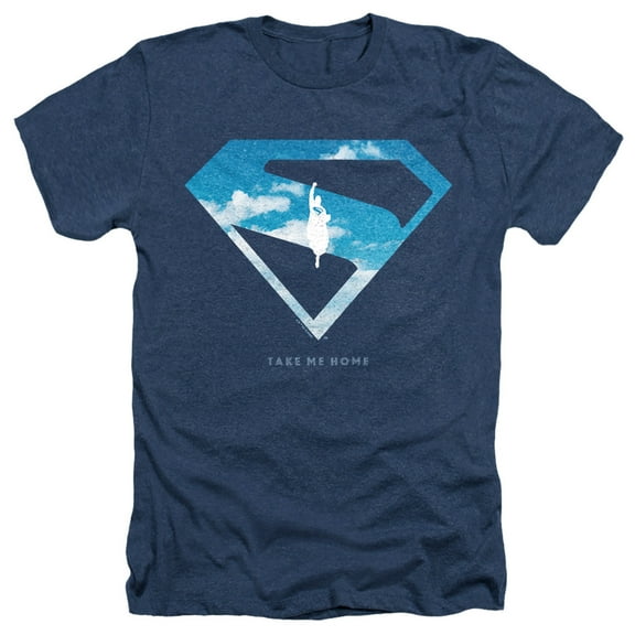 Superman 2025 Movie Cloud Shield Unisex Adult Heather T Shirt