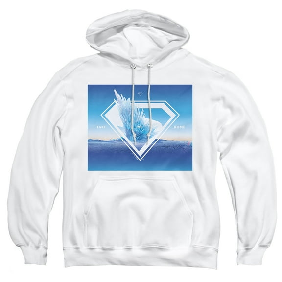 Superman 2025 Movie Fortress of Solitude Take Me Home Adult Pull-Over Hoodie
