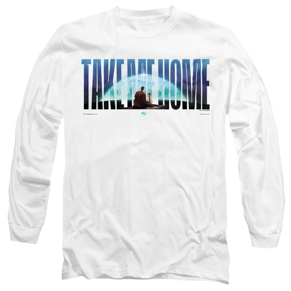 Superman 2025 Movie Take Me Home Words Unisex Adult Long-Sleeve T Shirt