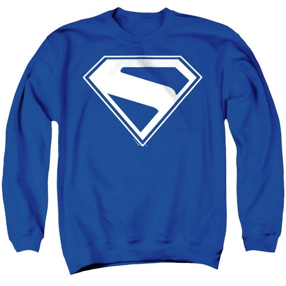 Superman 2025 New Logo White Unisex Adult Crewneck Sweatshirt