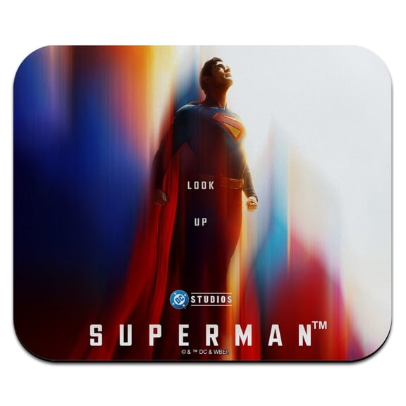 Superman 2025 Poster Low Profile Mousepad