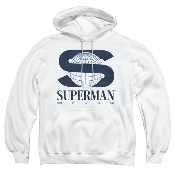 Superman 2025 S World Logo Adult Pull-Over Hoodie