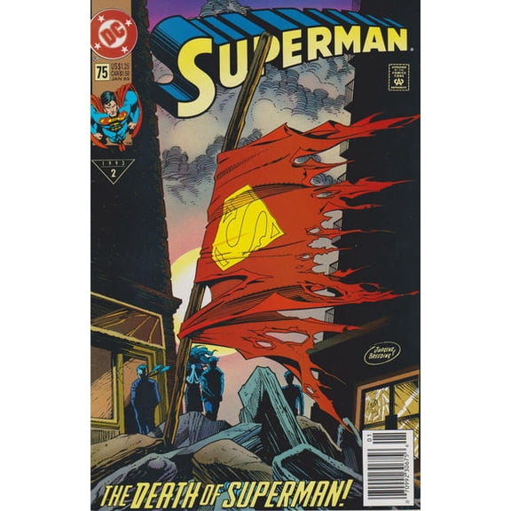Superman (2nd Series) #75 (Newsstand) VF ; DC Comic Book